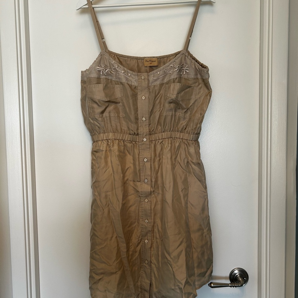 Silk Tan Dress